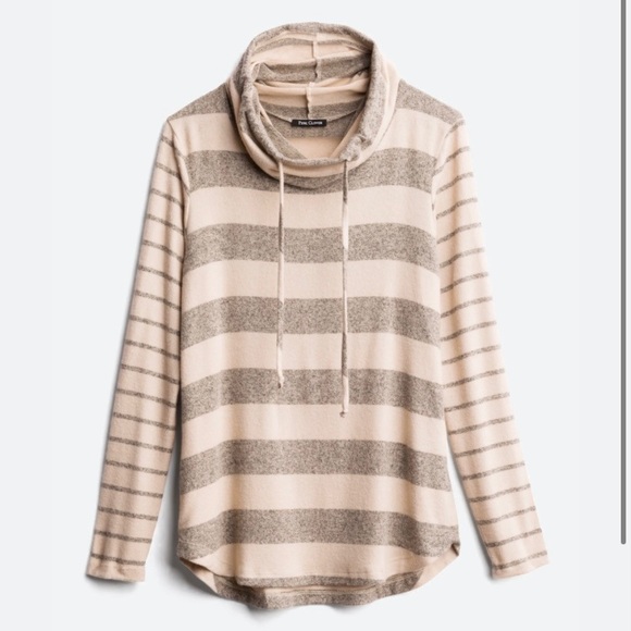 Pink Clover Sweaters - Pink Clover by Stitch Fix Poplar Cowl Neck Brushed Knit Top